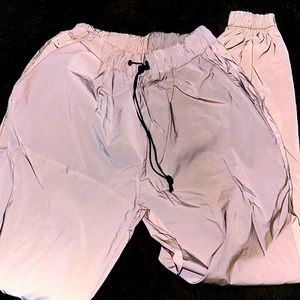 Reflective rave joggers